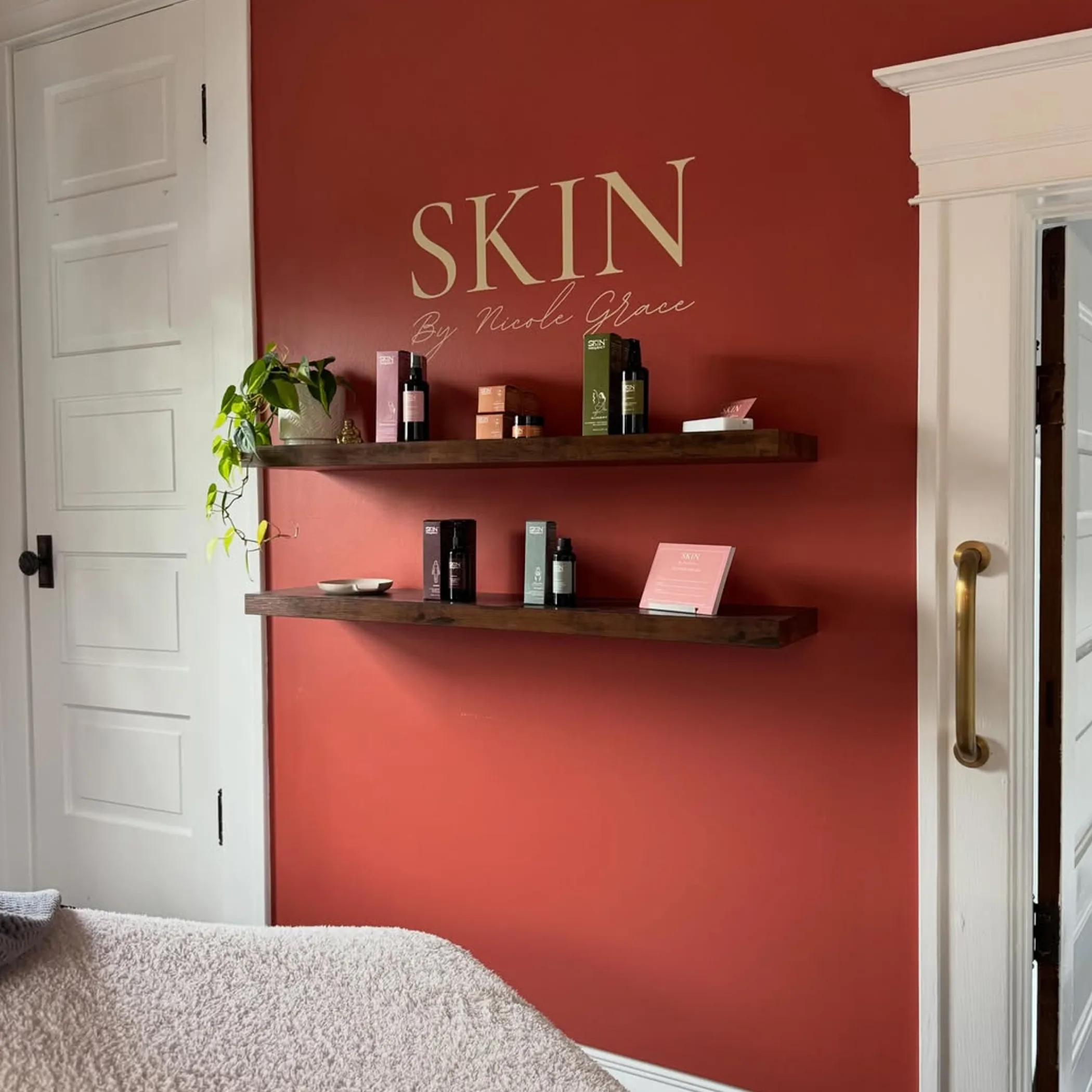 clean facial service room interior