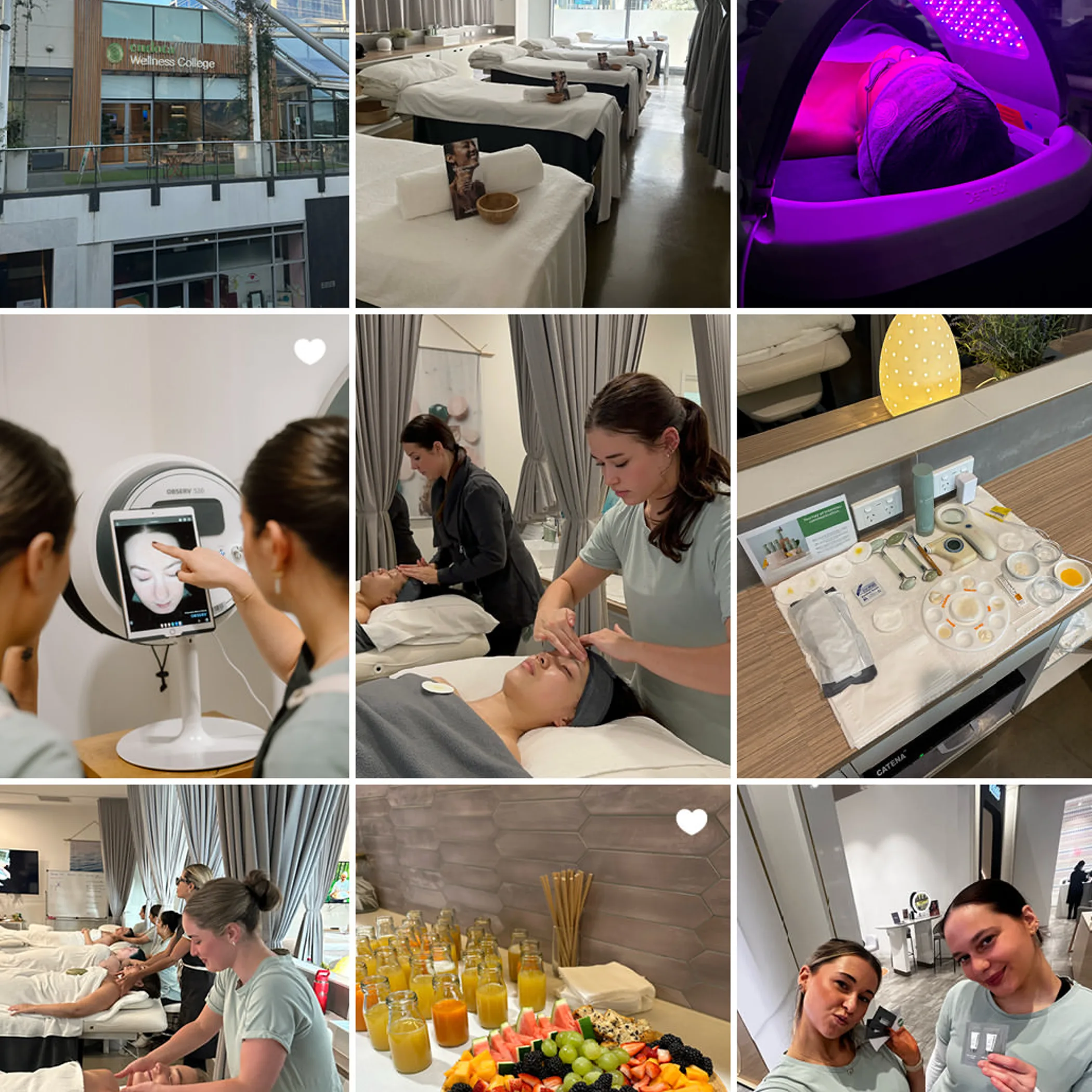 facial treatment in spa setting
